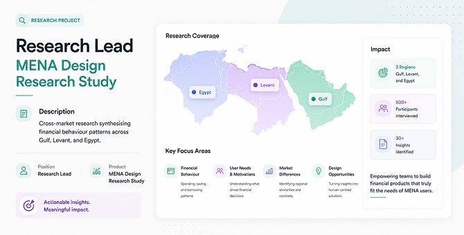 MENA Design Research Study