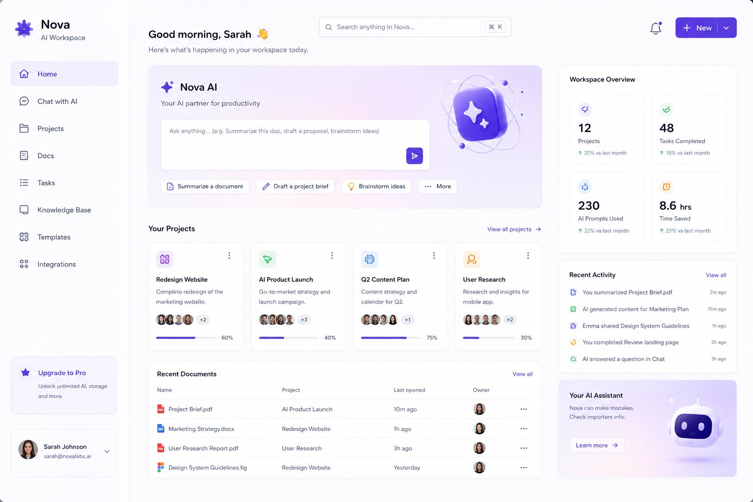 Nova AI Workspace